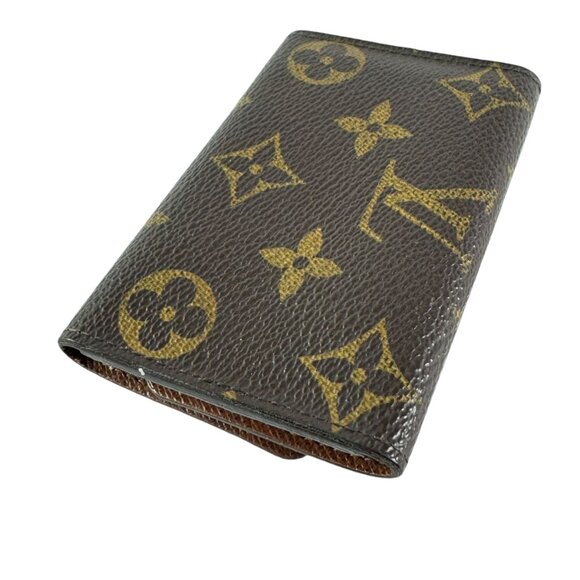 LOUIS VUITTON Brown Canvas Monogram Key Holder 6 Rings Made in France - Picture 14 of 14